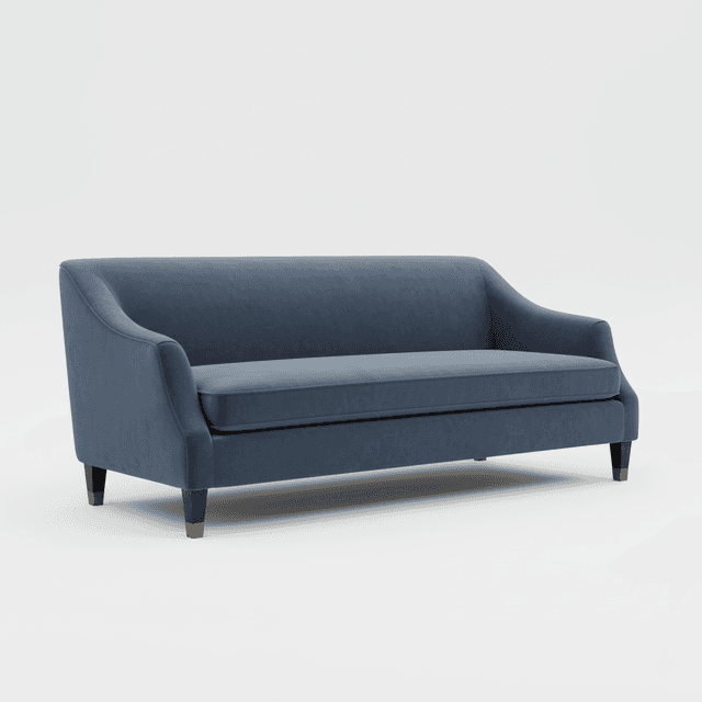 Argent Slope-Arm 3-Seater Sofa